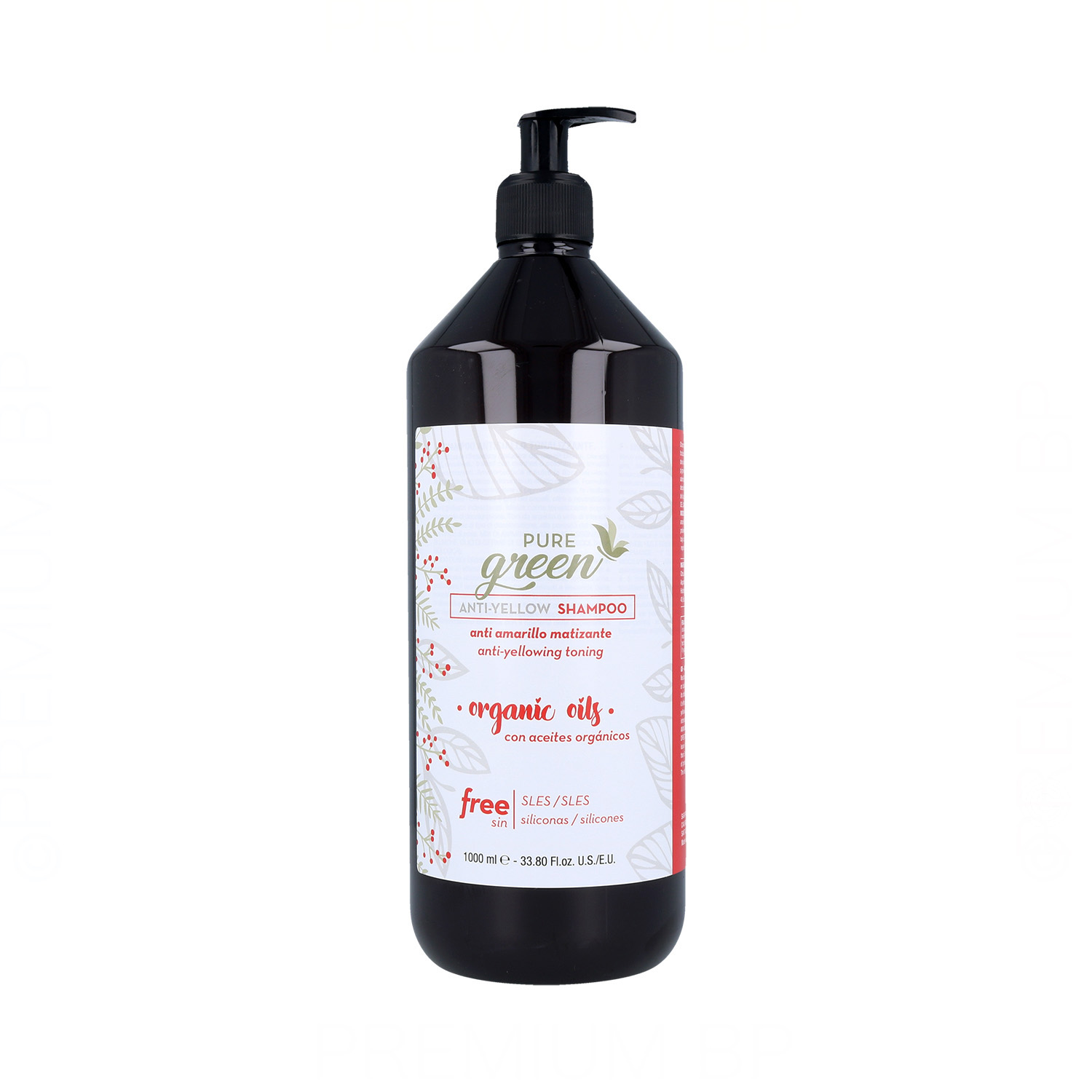 Anti-Yellow Champú (Cabellos, blancos, rubios, grises) 1000ml.