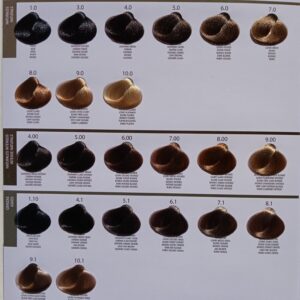 Carta Color Nysha, bases, bases intensas y cenizas