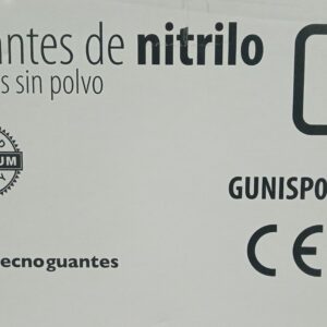 Guantes de nitrilo negros talla S
